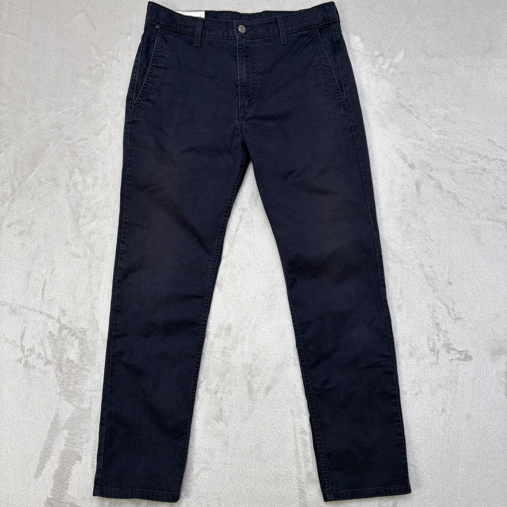 Levi's 511 Slim Fit Stretch Hybrid Trouser Navy 32x30 White Tab actual 32.5"x29"